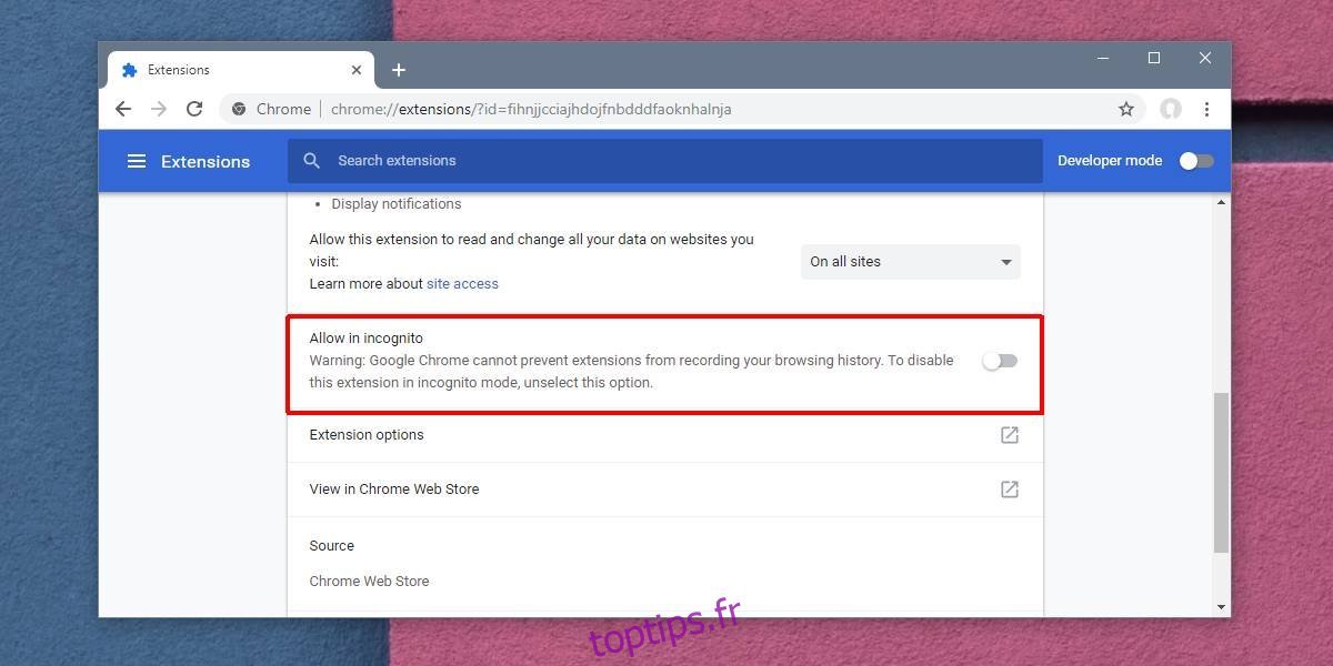 Comment Ex Cuter Des Extensions En Mode Navigation Priv E Dans Chrome