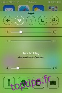 Gesture Music Controls iOS CC