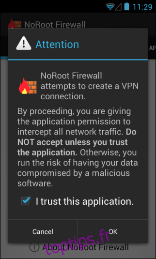 NoRoot Firewall_Accept