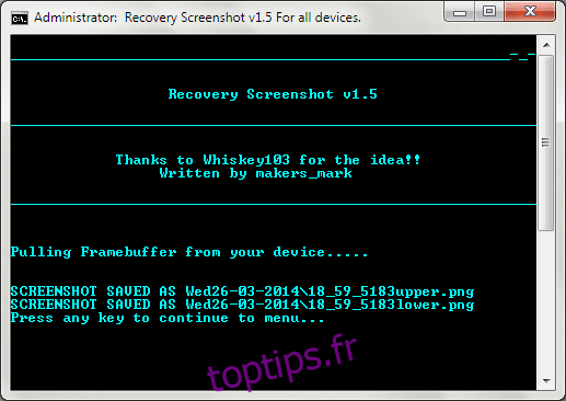 Capture d'écran de récupération Android pour Windows 09
