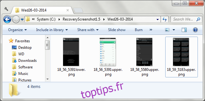 Capture d'écran de récupération Android pour Windows 09a