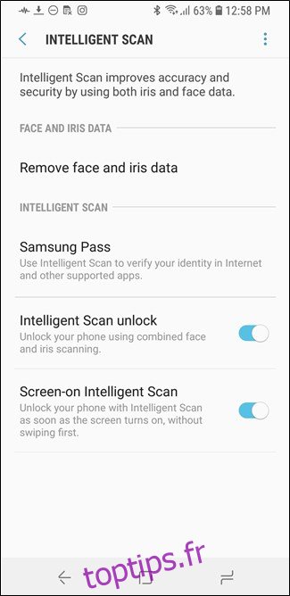 Scan intelligent sur le Galaxy S9