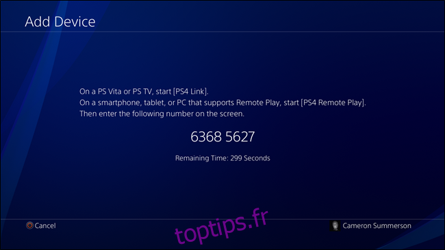 Configuration de Sony Remote Play sur PS4 Pro