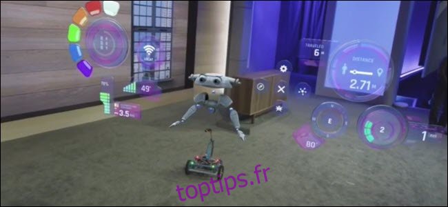 Un robot Windows IOT alimenté par Raspberry Pi avec des hologrammes
