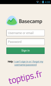 Basecamp_Sign In