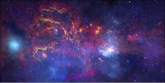 Une image de la Voie lactée, prise par les télescopes de la NASA