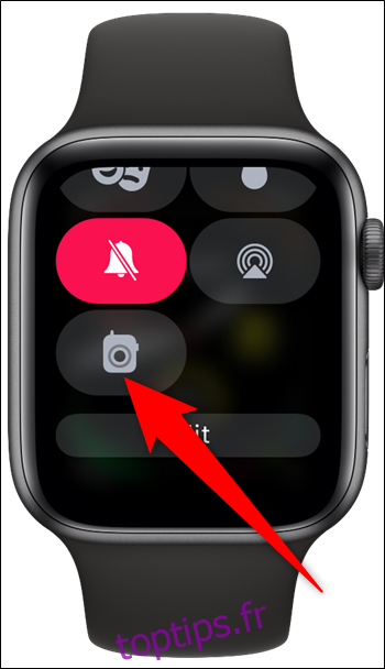Paramètres du talkie-walkie du centre de contrôle de l'Apple Watch