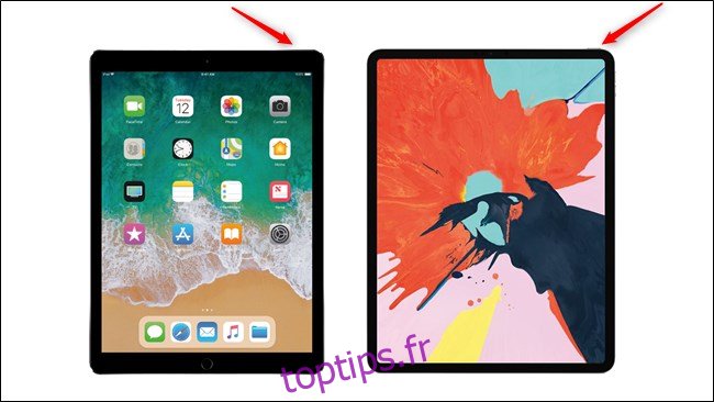 Bouton d'alimentation Apple iPad Pro Generations