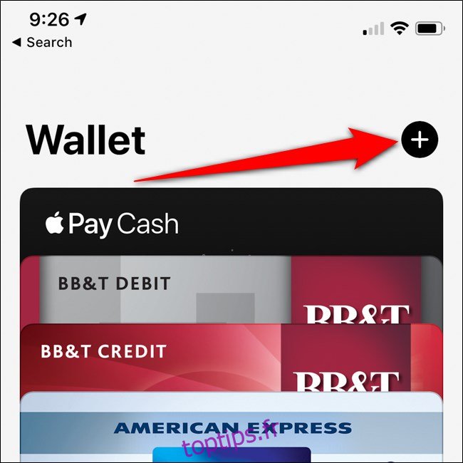 Bouton Ajouter une carte pour iPhone Apple Wallet