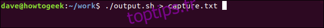 ./output.sh> capture.txt dans une fenêtre de terminal