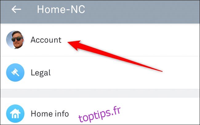 Compte Nest App Select