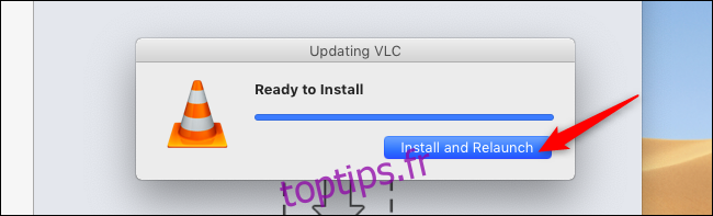 Relancer VLC après la mise à niveau sur un Mac
