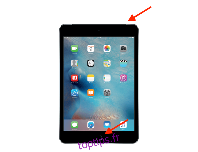 Comment forcer le redémarrage de l'iPad avec le bouton d'accueil