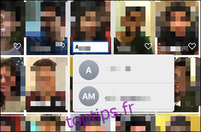 Raccourci rapide pour ajouter un nom à un visage dans l'application Photos sur Mac