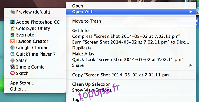 Supprimer les doublons de l’option «Ouvrir avec» dans le menu contextuel du clic droit [OS X]