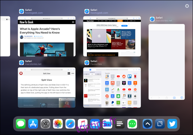 App Expose pour l'application Safari dans iPadOS 13