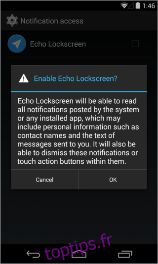 Echo Lockscreen_Enable