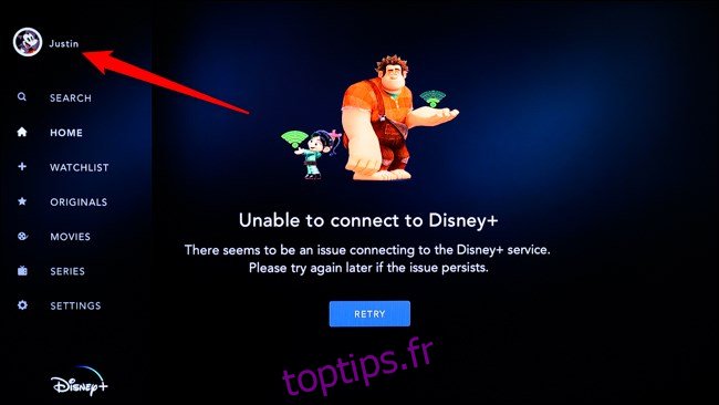 Disney + Smart TV Cliquez sur Avatar