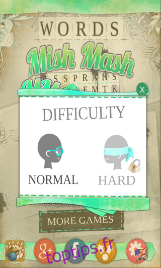 Mots MishMash_difficulty