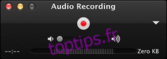 QuickTimePlayer - Enregistrement audio