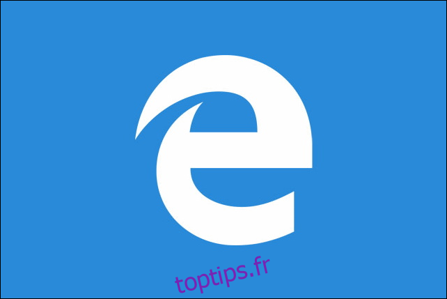 Le logo Microsoft Edge.