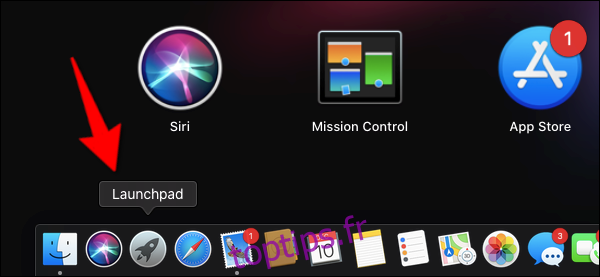 Icône du Dock du Launchpad MacOS