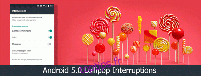 Ne pas déranger arrive à Android Lollipop en tant qu’interruptions