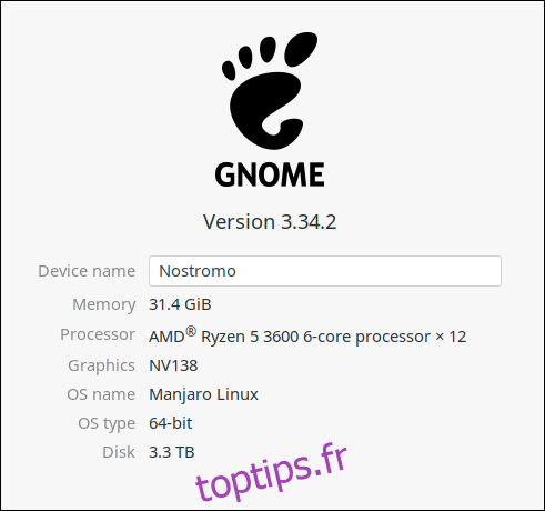 Les paramètres GNOME 