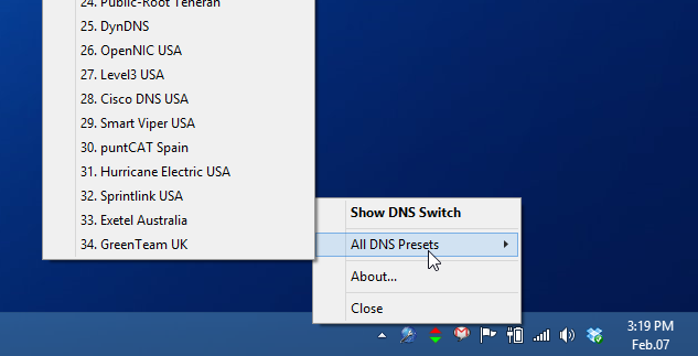 Commutateur DNS ChrisPC