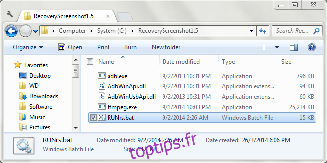 Capture d'écran de récupération Android pour Windows 01