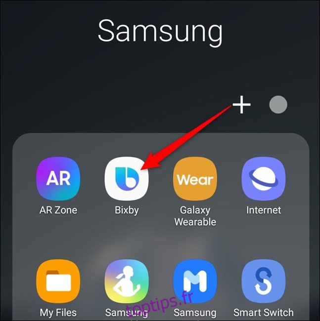 Samsung Galaxy S20 Ouvrez l'application Bixby