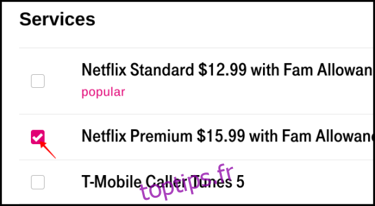 T-Mobile Supprimer Netflix