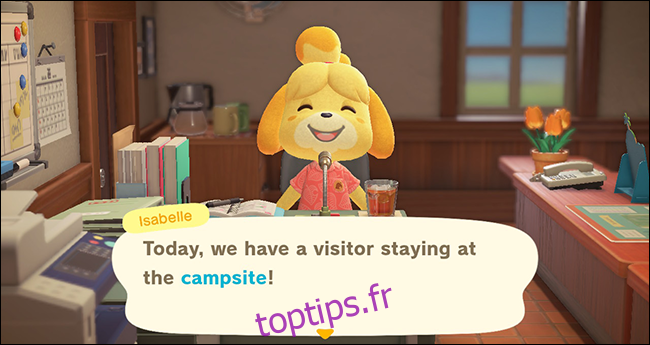 Camping Animal Crossing New Horizons Isabelle