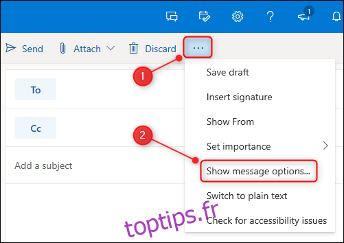 Comment signer ou chiffrer numériquement des e-mails dans Outlook Online