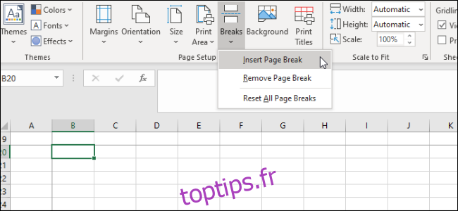 Excel - Sauts de page
