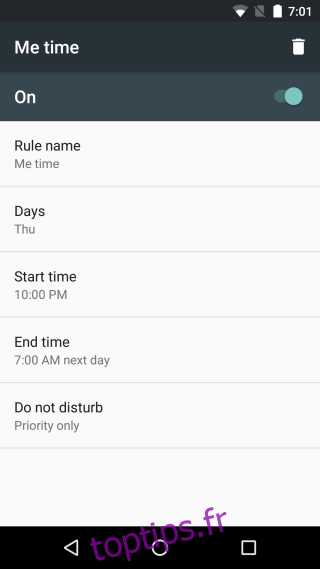 règles android-6-DND
