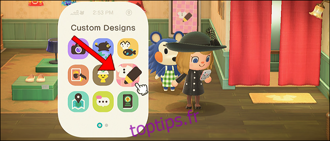 Animal Crossing New Horizons Design personnalisé App Nook Phone