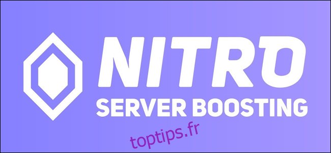 Le logo Discord Nitro Server Boosting.