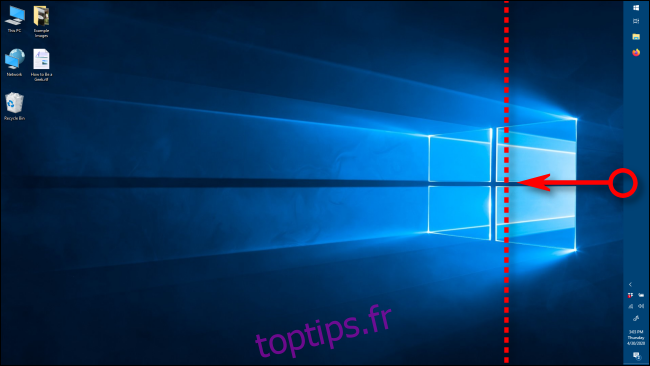 Changer la largeur de la barre des tâches dans Windows 10