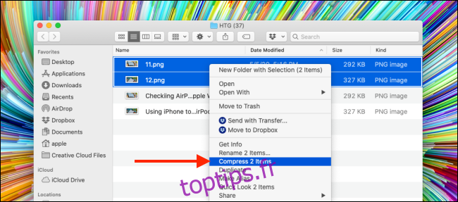 Comment compresser et décompresser des fichiers et des dossiers sur Mac