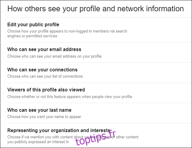 LinkedIn Comment les autres peuvent voir votre profil