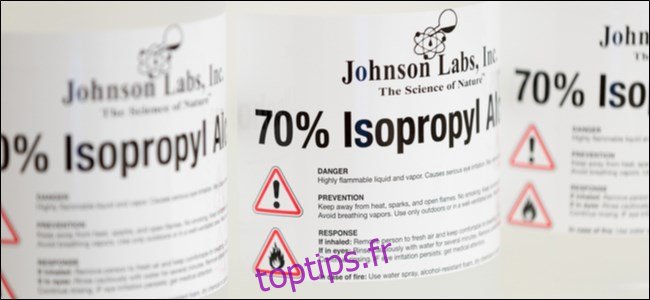 70% d'alcool isopropylique