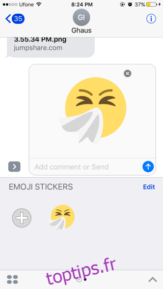 envoi emoji