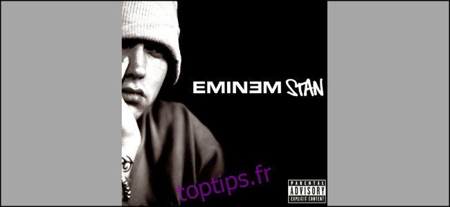 Chanson de l'artiste rap Eminem