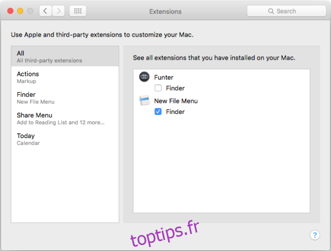 extensions macOS