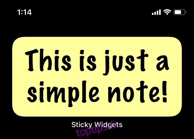 Sticky Widget Note mise à jour