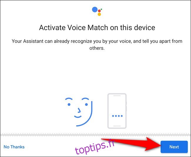 Activer Voice Match