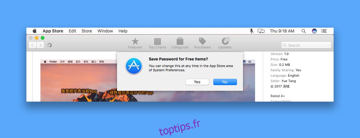 Comment stocker ou supprimer le mot de passe de votre identifiant Apple pour des achats gratuits [macOS]