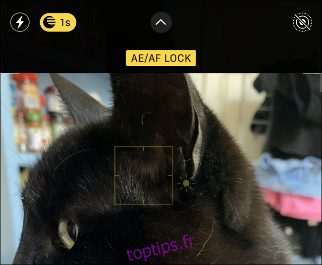 Verrouillage AE / AF de l'appareil photo iPhone