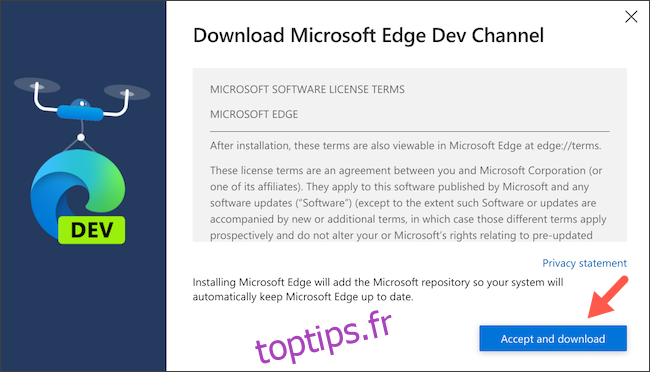 Téléchargez le client Linux de Microsoft Edge sur Chromebook
